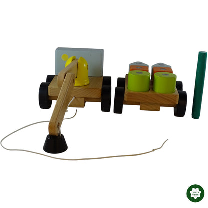 Camion grue en bois et formes encastrables d'occasion IKEA - Dès 2 ans | Ref 9923