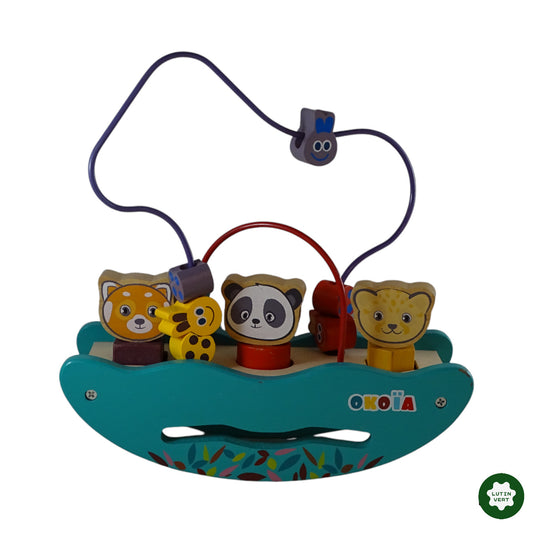 Bascule des animaux avec boulier d'occasion OKOÏA - Dès 3 mois | Ref 6395