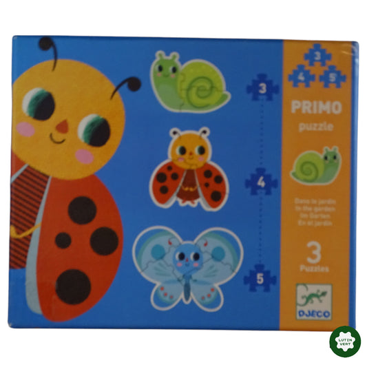 3 Puzzles « Dans le Jardin » d'occasion DJECO - Dès 2 ans | Ref 9803