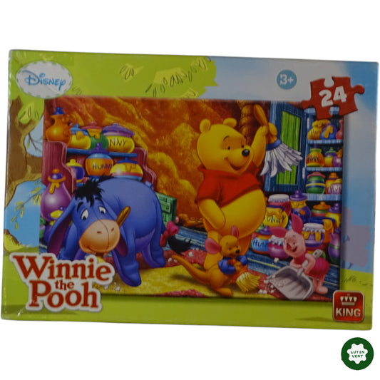 Puzzle Winnie l’ourson 24 pcs d'occasion KING - Dès 3 ans | Ref 9963