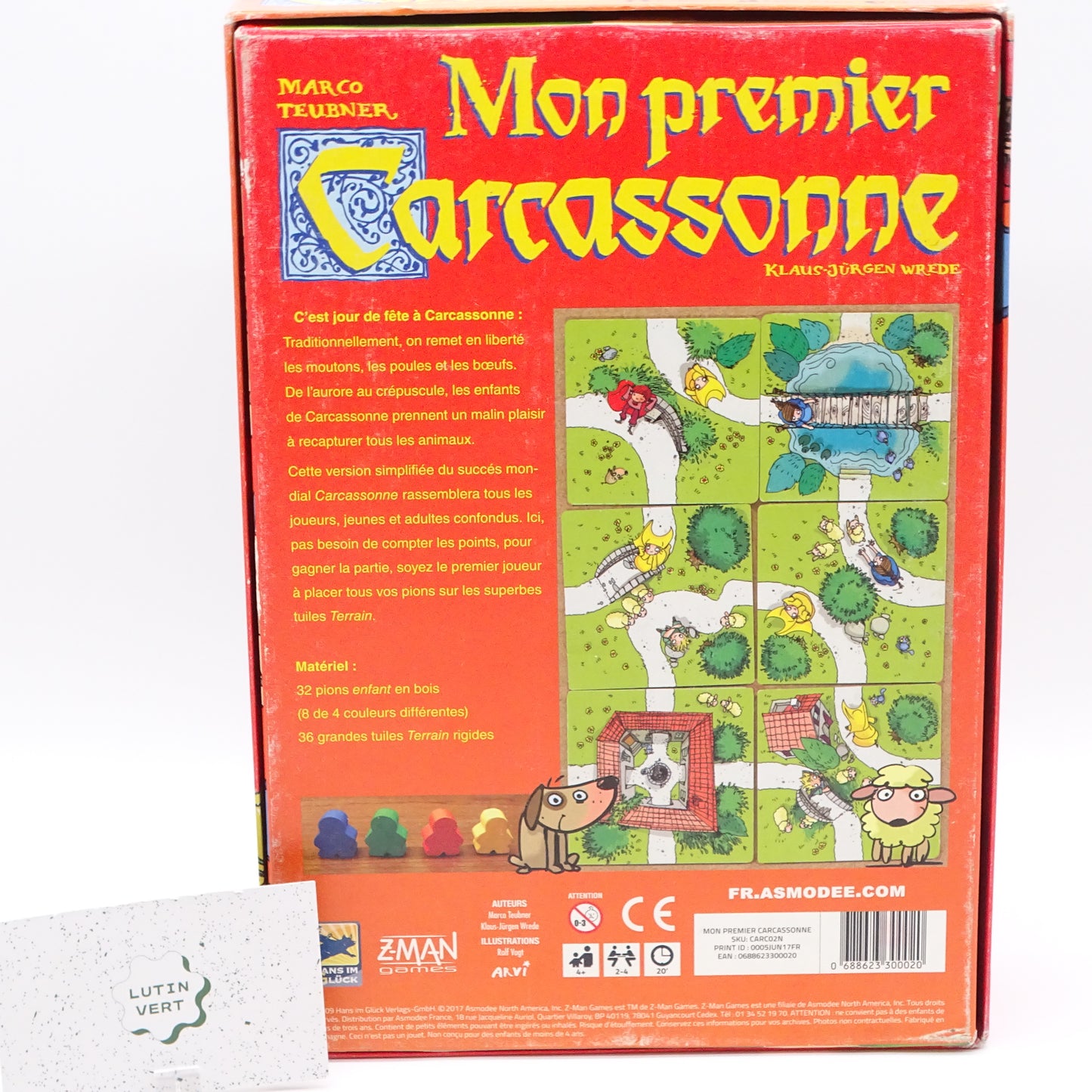 Mon premier Carcassonne d'occasion Z-MAN GAMES - Dès 4 ans | Ref 13922
