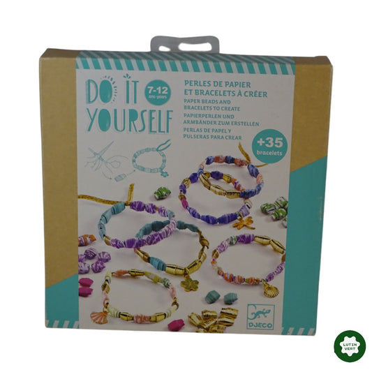 Perles de papier et bracelets à créer d'occasion DJECO - Dès 7 ans | Ref 8141