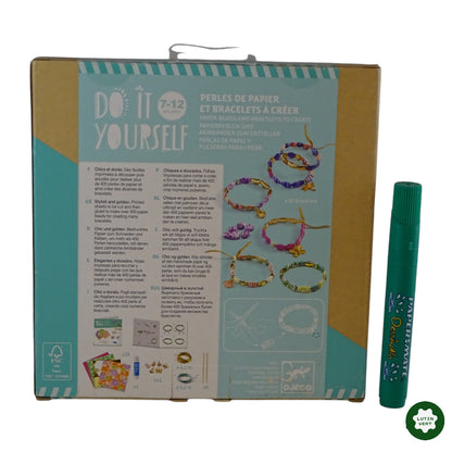 Perles de papier et bracelets à créer d'occasion DJECO - Dès 7 ans | Ref 8141