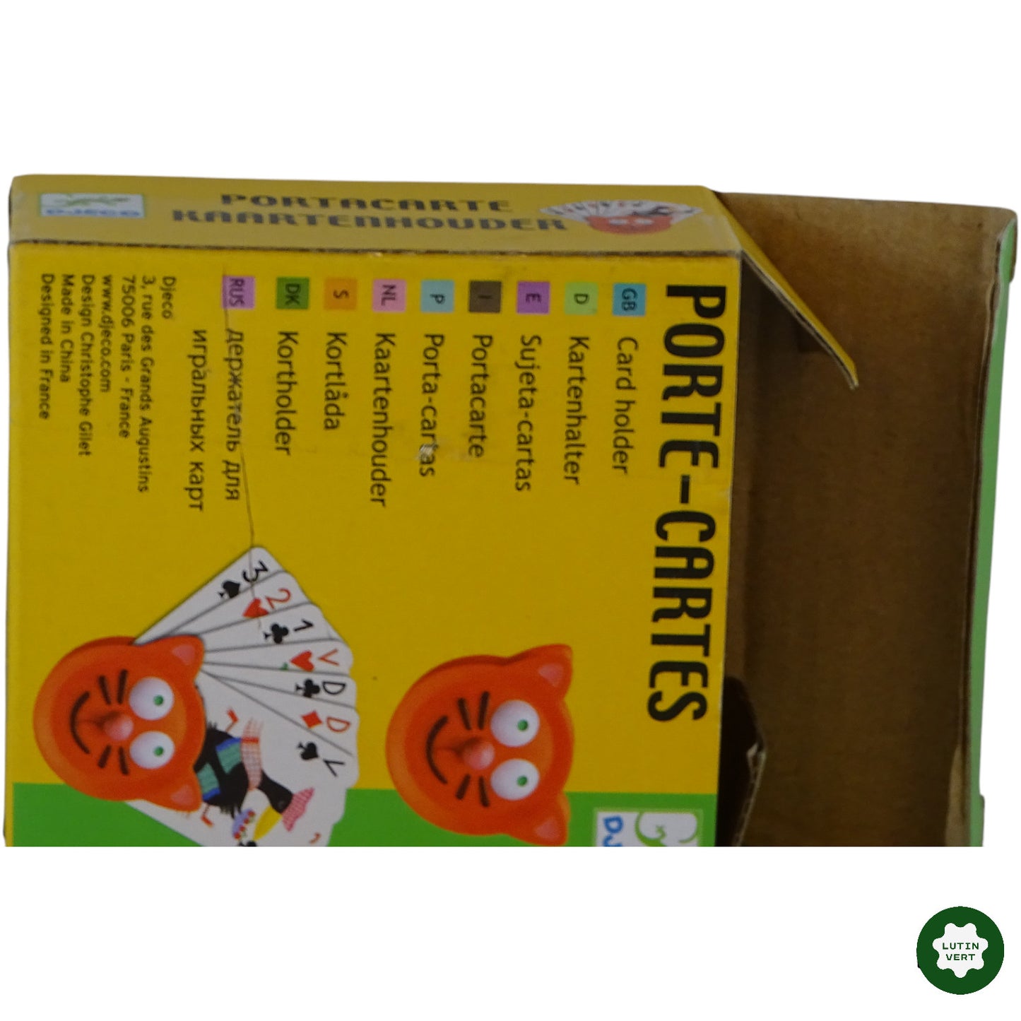 Porte-cartes tête de chat d'occasion DJECO - Dès 3 ans | Ref 9987