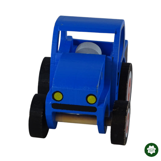 Tracteur en bois bleu d'occasion FIZZY - Dès 1 an | Ref 10051
