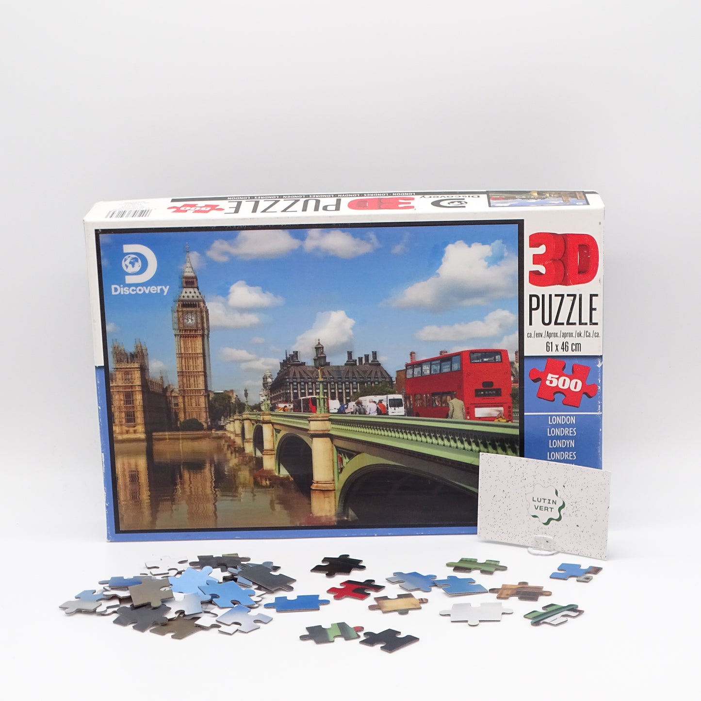 3D Puzzle 500 pièces Londres d'occasion DISCOVERY - Dès 10 ans | Ref 10478