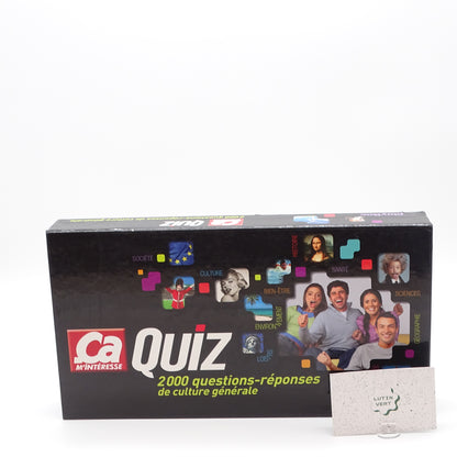Ça m’intéresse - Quiz 2000 Questions-Réponses de Culture Générale d'occasion PLAYBAC - Dès 12 ans | Ref 13999