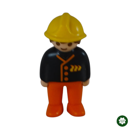 Pompier casque jaune d'occasion PLAYMOBIL 123 - Dès 18 mois | Ref 9756