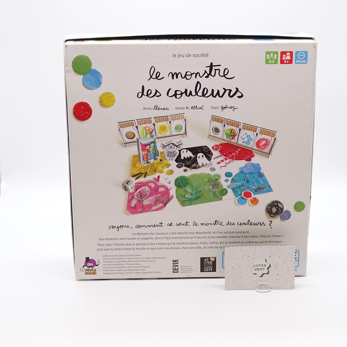 Le Monstre des Couleurs d'occasion PURPLE BRAIN - Dès 3 ans | Ref 14023