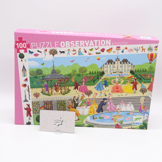 Puzzle d’observation « Garden Party » d'occasion DJECO - Dès 5 ans | Ref 14026