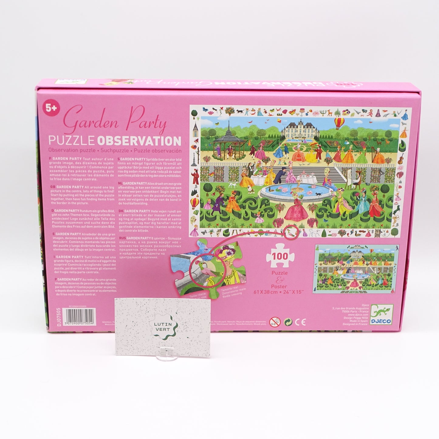 Puzzle d’observation « Garden Party » d'occasion DJECO - Dès 5 ans | Ref 14026