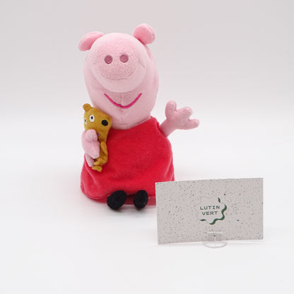 Peluche Peppa Pig et son Doudou d'occasion TY - Dès 3 ans | Ref 14039