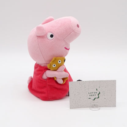 Peluche Peppa Pig et son Doudou d'occasion TY - Dès 3 ans | Ref 14039