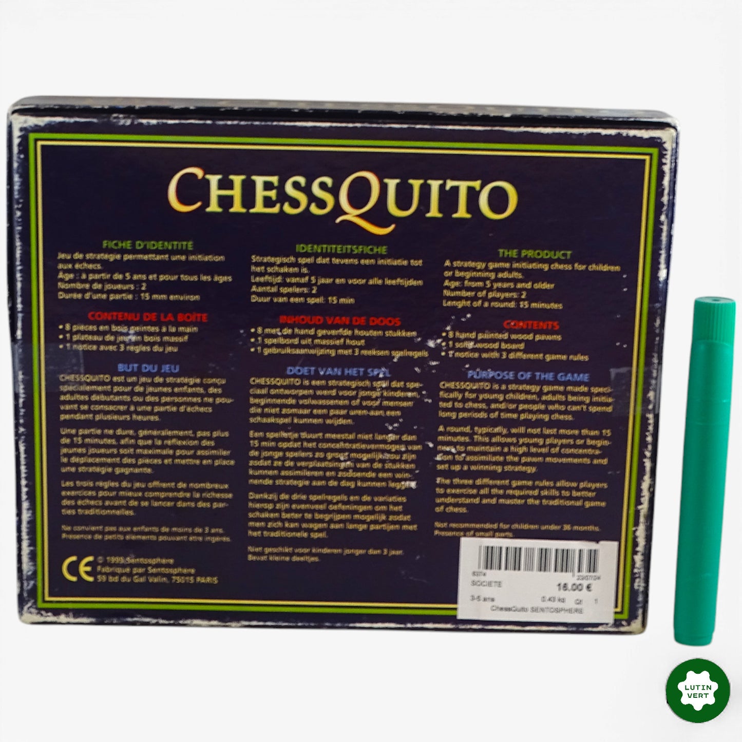 ChessQuito d'occasion SENTOSPHÈRE - Dès 5 ans | Ref 6374