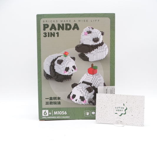 Mini-Bricks 3 in 1 Panda d'occasion VEQENIFY - Dès 6 ans | Ref 14046