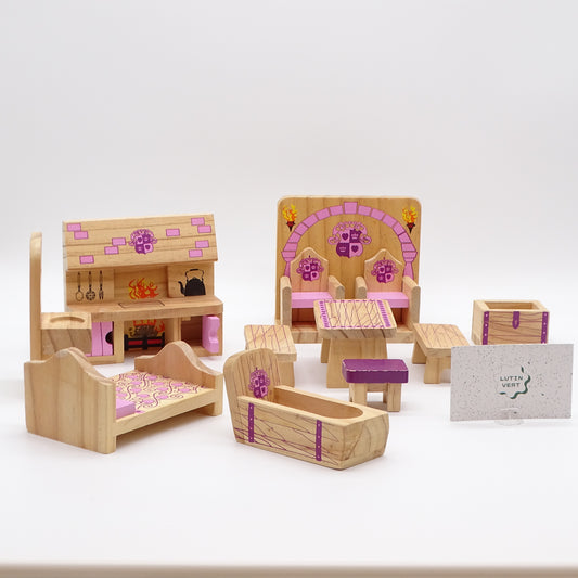 Mobilier en bois pour Maison ou Château de Poupées d'occasion MELISSA & DOUG - Dès 4 ans | Ref 14086