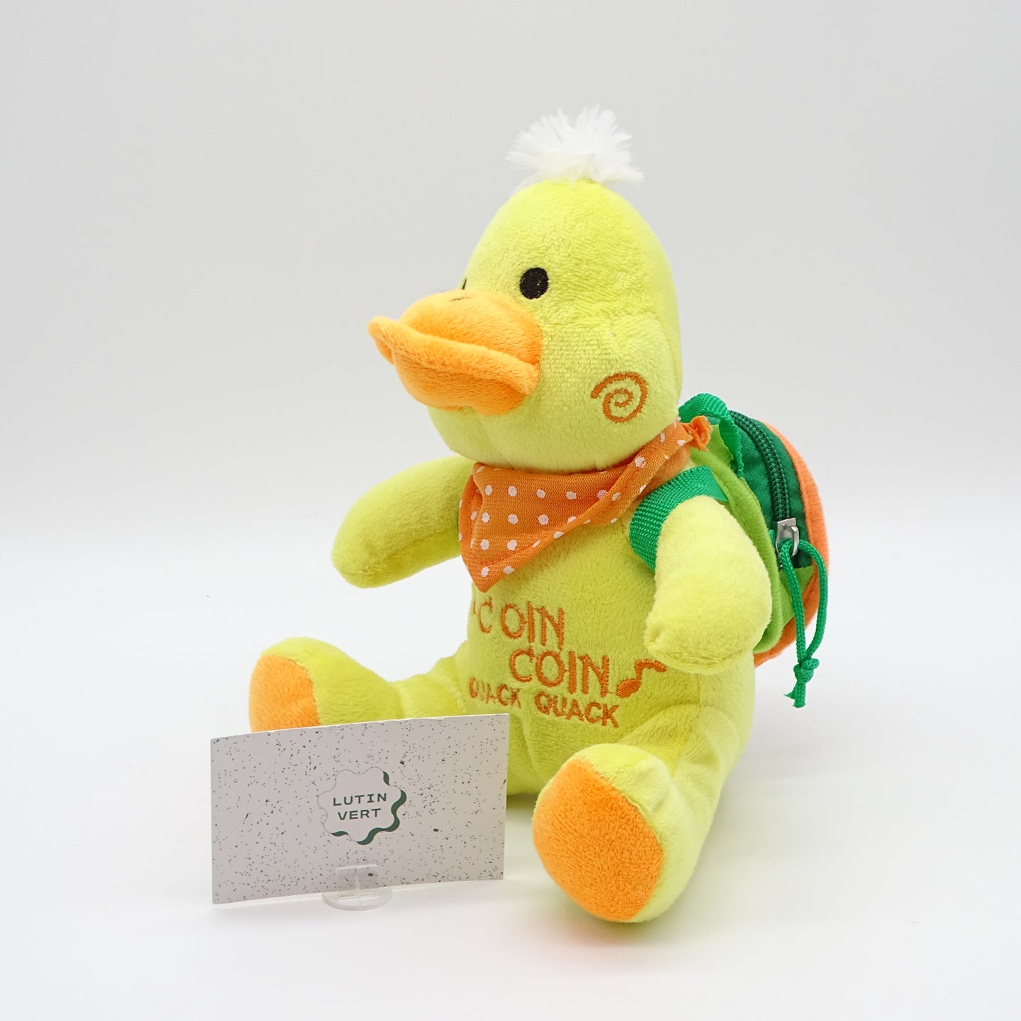 Peluche canard sonore d'occasion FIZZY - Dès 1 an | Ref 14137