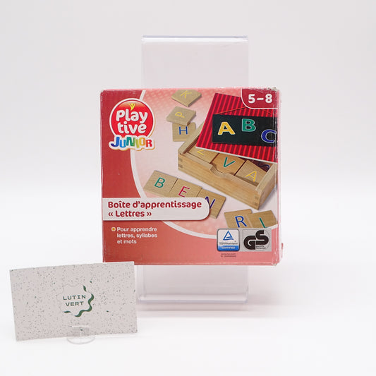 Boite d’apprentissage « Lettres » en bois d'occasion PLAYTIVE  - Dès 5 ans | Ref 14145