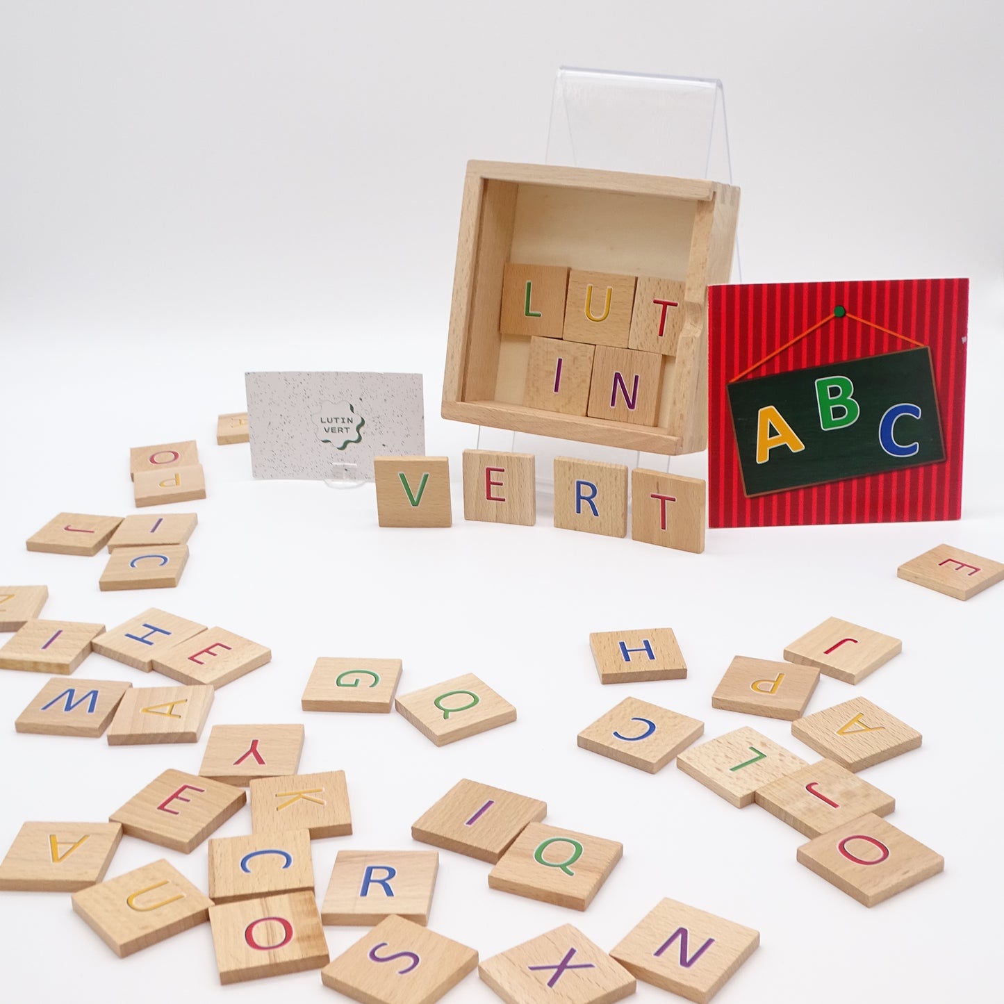 Boite d’apprentissage « Lettres » en bois d'occasion PLAYTIVE  - Dès 5 ans | Ref 14145