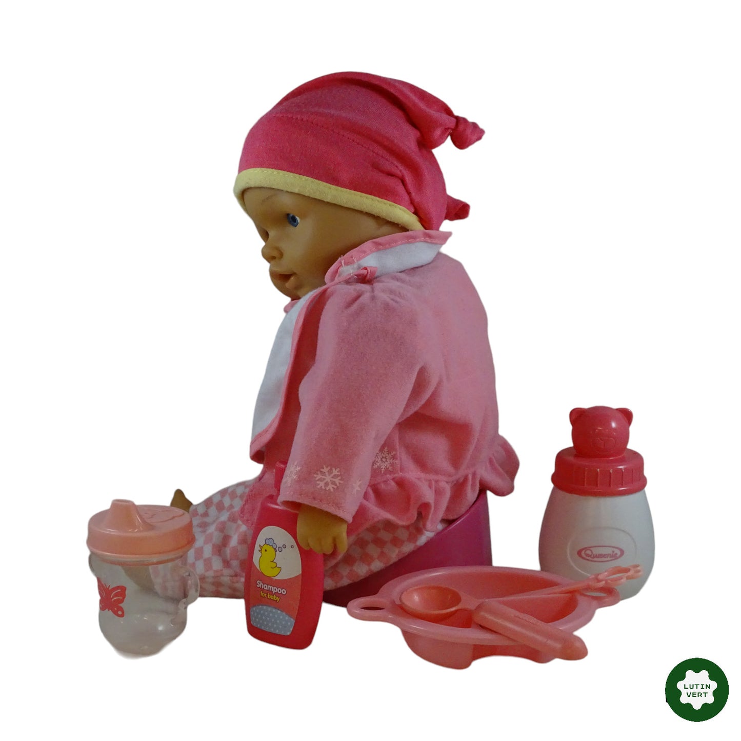 Poupon Pyjama Rose 36 cm + Accessoires d'occasion ISSI DOLLS - Dès 3 ans | Lutin Vert