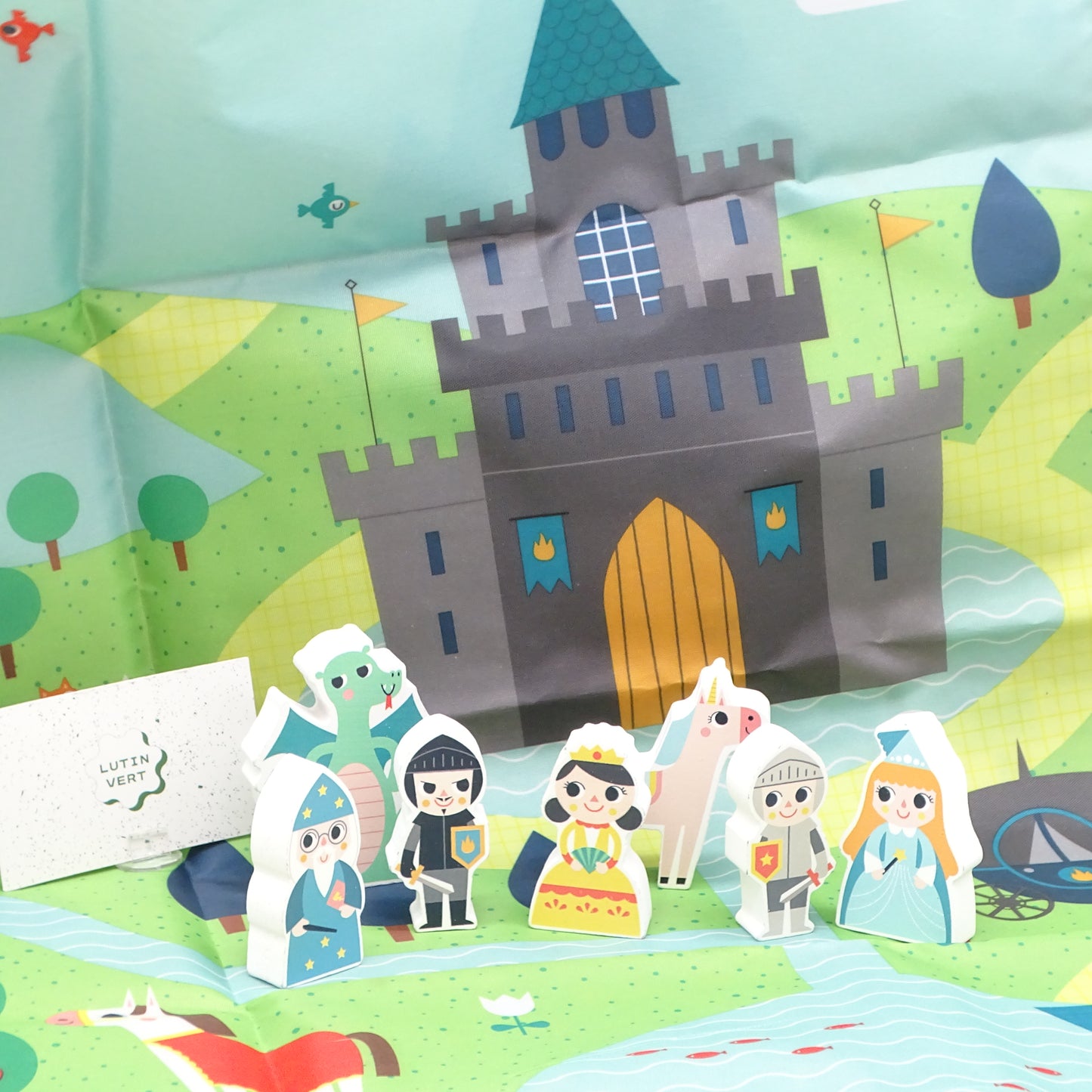 Tapis de jeu princesse et chevalier d'occasion VERTBAUDET - Dès 2 ans | Ref 14165
