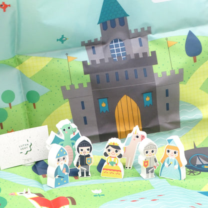 Tapis de jeu princesse et chevalier d'occasion VERTBAUDET - Dès 2 ans | Ref 14165