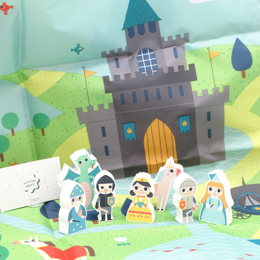 Tapis de jeu princesse et chevalier d'occasion VERTBAUDET - Dès 2 ans | Ref 14165