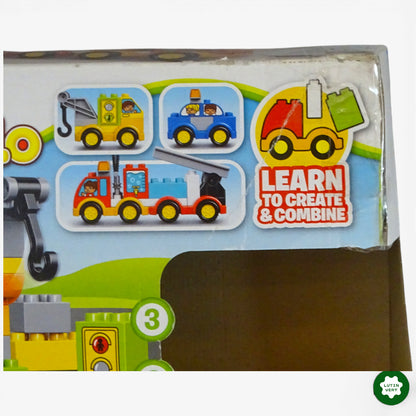 3 véhicules Duplo + 1 grue d'occasion LEGO DUPLO - Dès 2 ans | Ref 9801