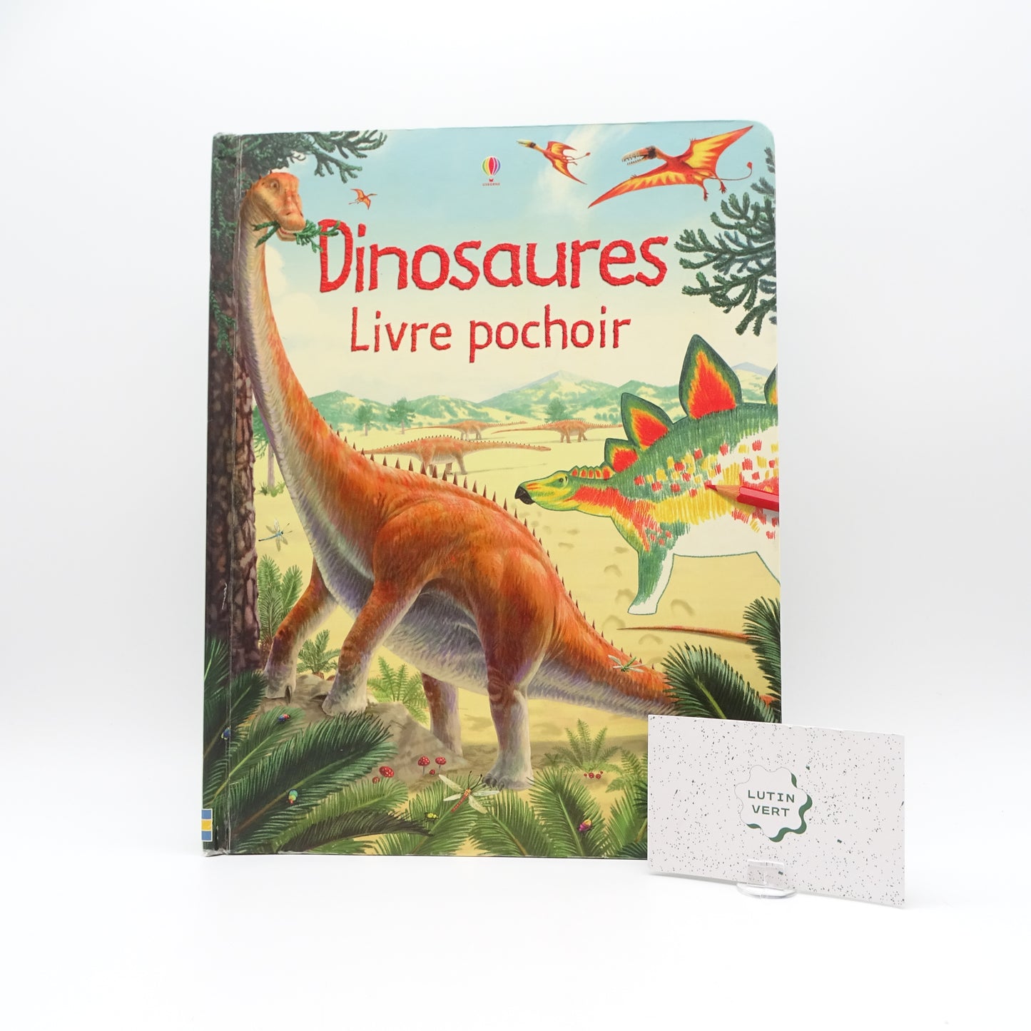Dinosaures livre pochoir d'occasion USBORNE - Dès 3 ans | Ref 14202