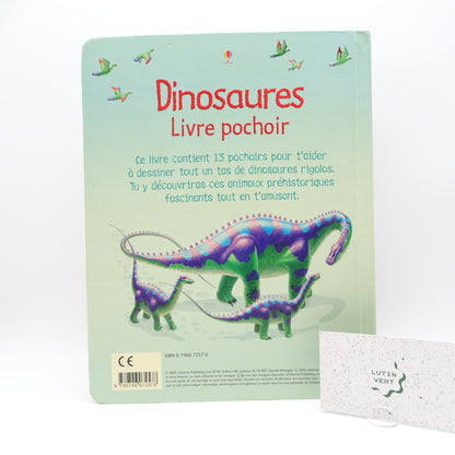 Dinosaures livre pochoir d'occasion USBORNE - Dès 3 ans | Ref 14202