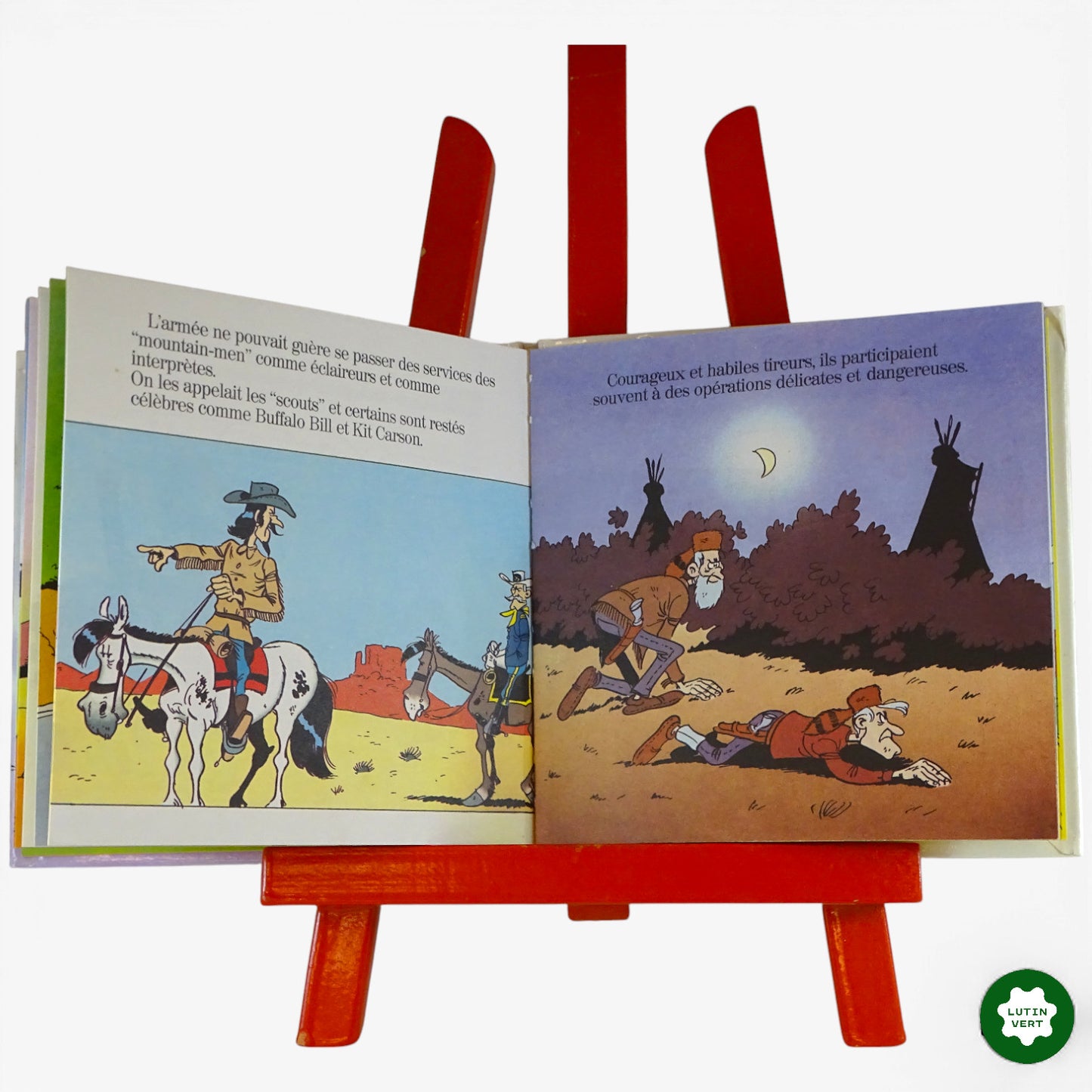 Livre Lucky Luke « Tout connaître en s’amusant sur : les trappeurs » d'occasion DARGAUD JEUNESSE - Dès 6 ans | Ref 10194