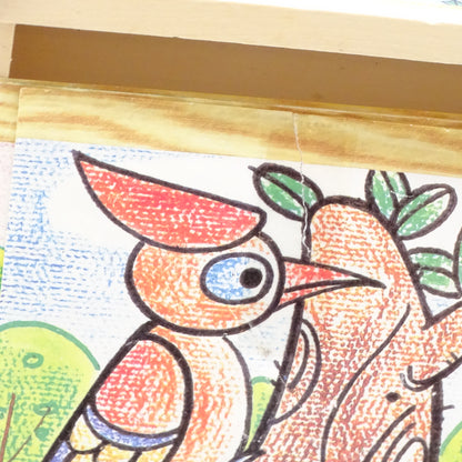 Puzzle Cubes en bois thème oiseaux d'occasion SANS MARQUE - Dès 3 ans | Ref 14241