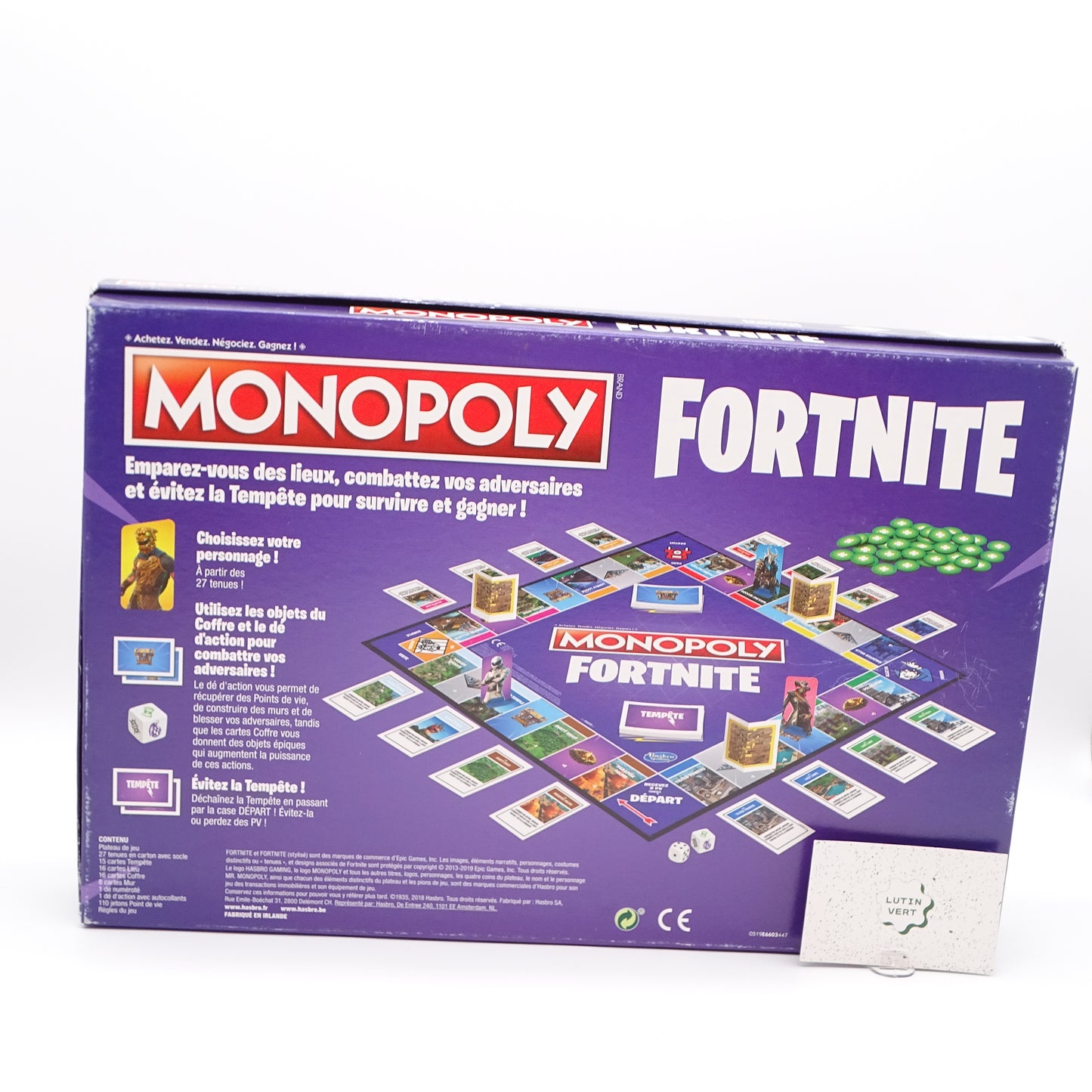 Monopoly Fortnite d'occasion HASBRO - Dès 12 ans | Ref 14239