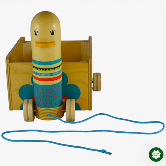 Canard en bois à tirer d'occasion DJECO - Dès 2 ans | Ref 10174
