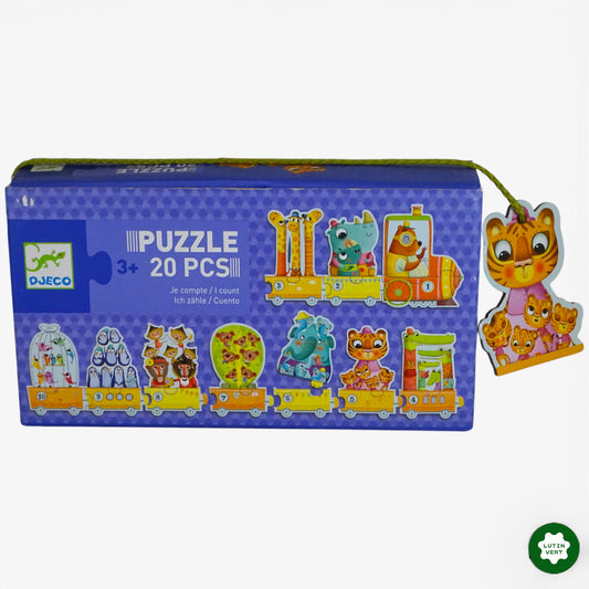 Puzzle « Je compte »
 d'occasion DJECO - Dès 3 ans | Ref 10006