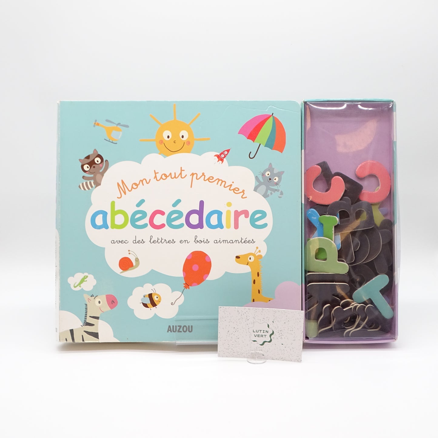 Mon tout premier abécédaire avec des lettres en bois aimantées d'occasion AUZOU - Dès 3 ans | Ref 14334