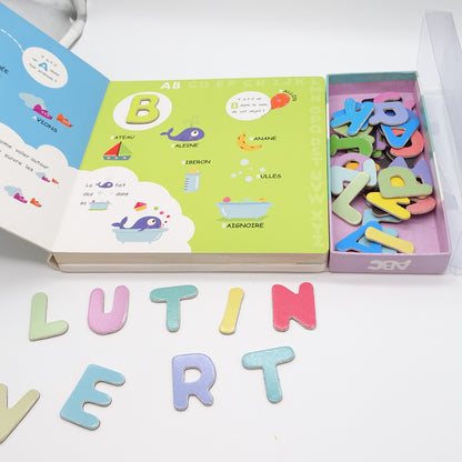 Mon tout premier abécédaire avec des lettres en bois aimantées d'occasion AUZOU - Dès 3 ans | Ref 14334