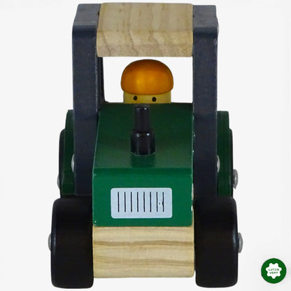 Tracteur en bois vert d'occasion GIFI - Dès 3 ans | Ref 10258