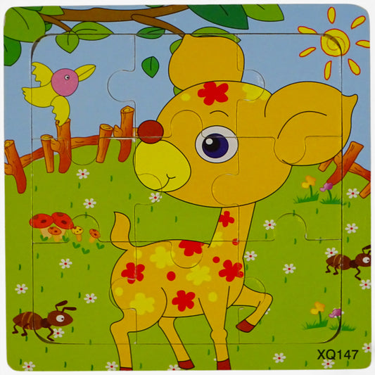 Puzzle Biche en Bois 9pcs d'occasion  - Dès 3 ans | Ref 10265