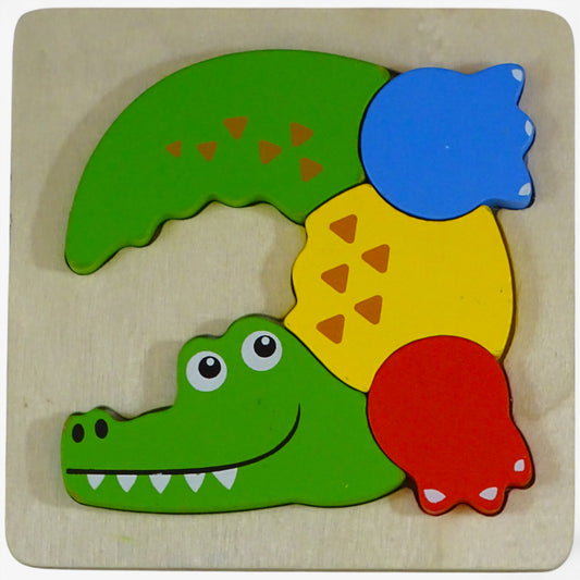 Encastrement 5pcs Crocodile en bois d'occasion PLAYTIVE  - Dès 2 ans | Ref 10250