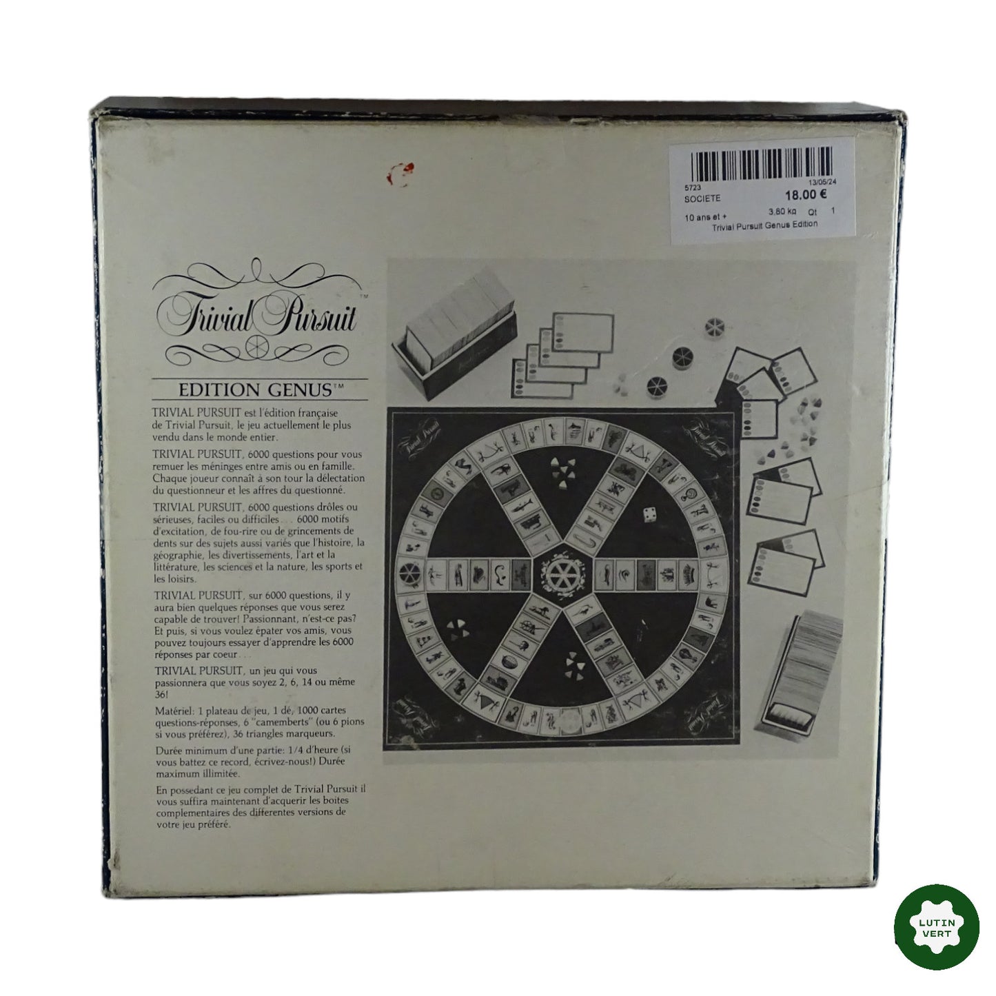 Trivial pursuit Edition Genus et Genus 2 1984 d'occasion PARKER - Dès 15 ans | Lutin Vert
