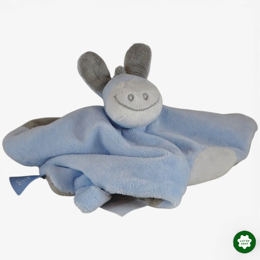 Doudou Âne bleue et gris d'occasion NOUKIE’S - Dès Naissance | Ref 10296