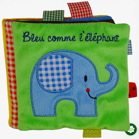 Livre texturisé Bleu Comme l’élephant d'occasion  - Dès 1 an | Ref 10301