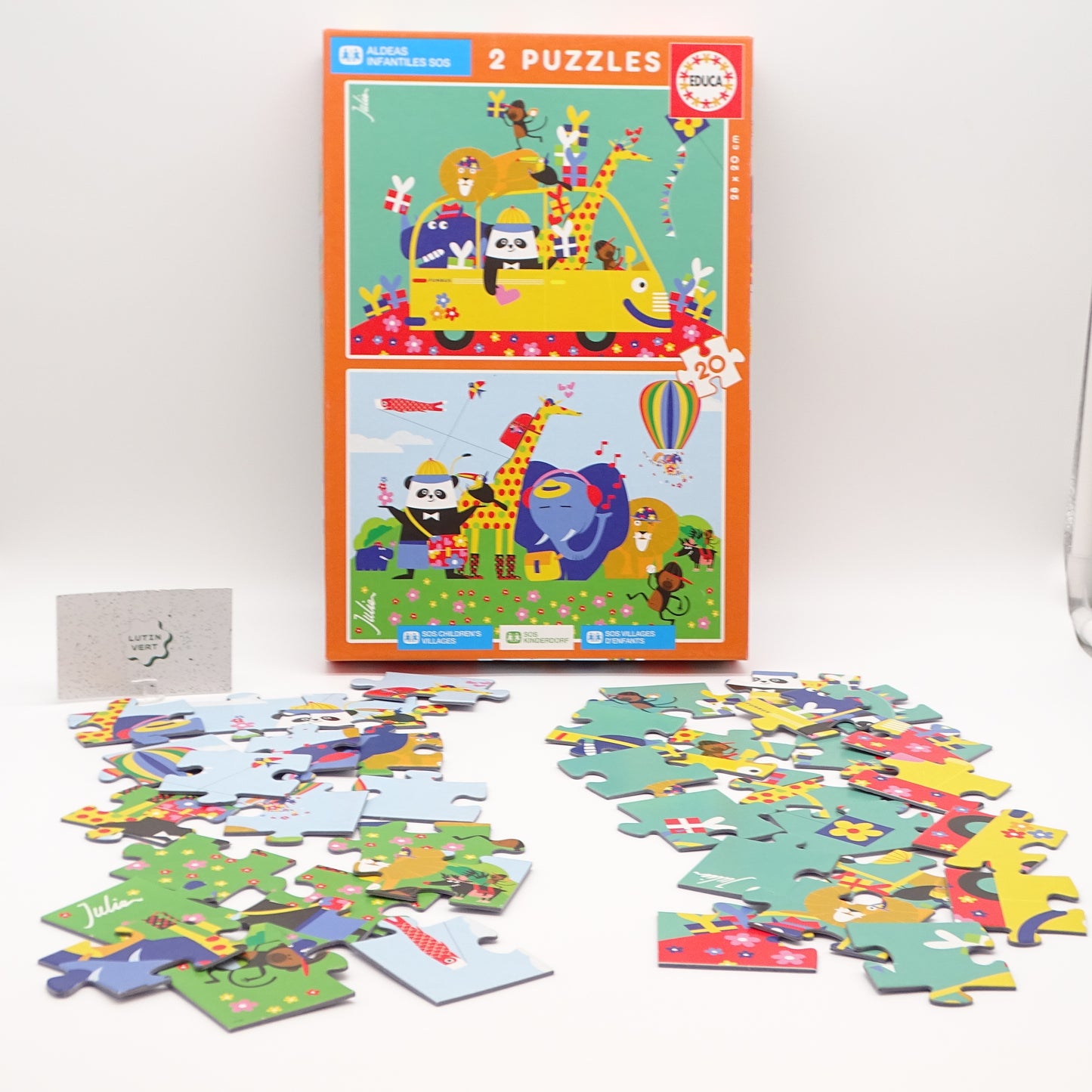 2 puzzles des animaux EDUCA - Dès 3 ans | Ref 14459