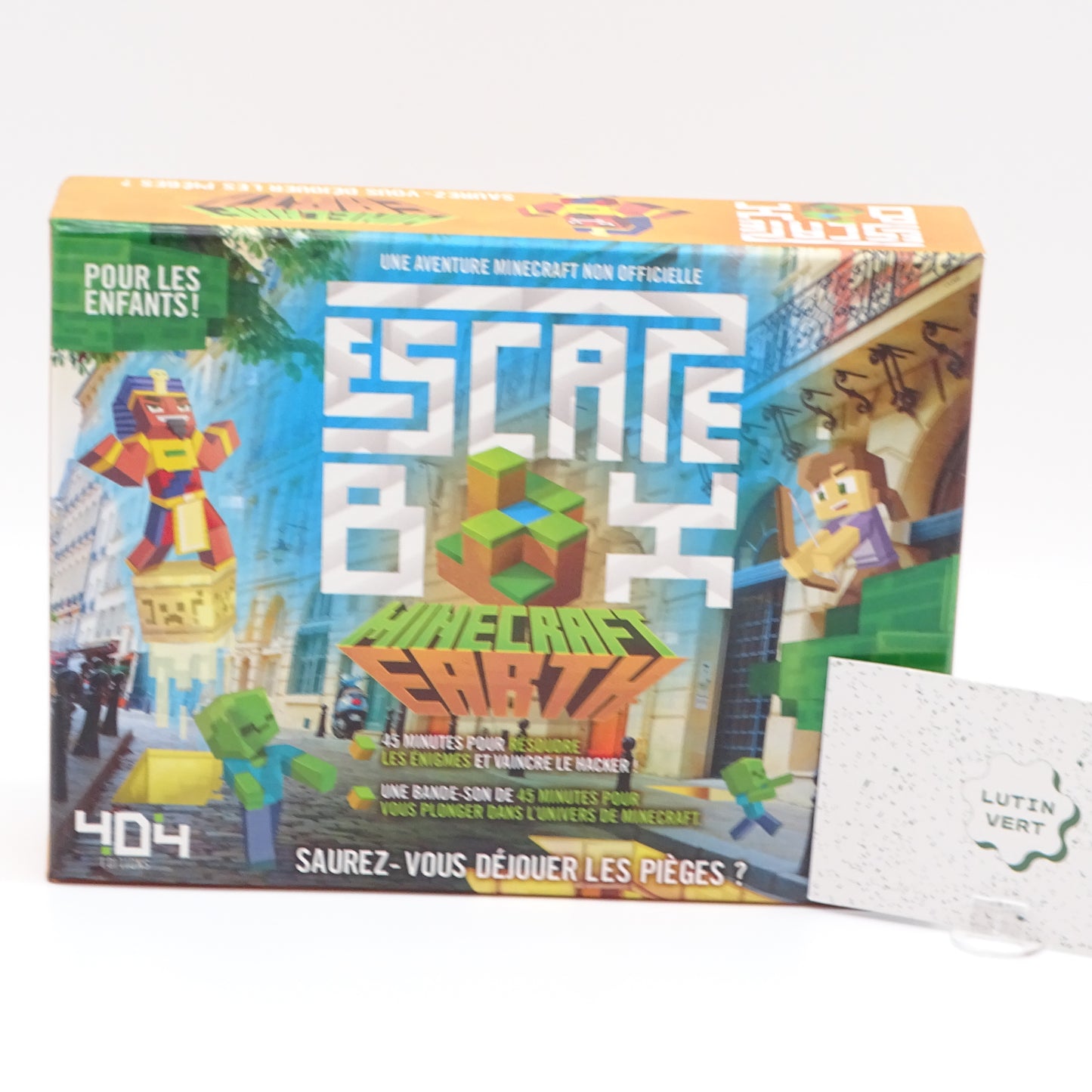 Escape Box Minecraft Earth 404 EDITIONS - Dès 10 ans | Ref 14472