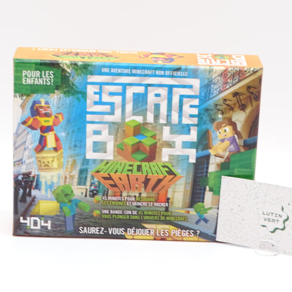 Escape Box Minecraft Earth 404 EDITIONS - Dès 10 ans | Ref 14472