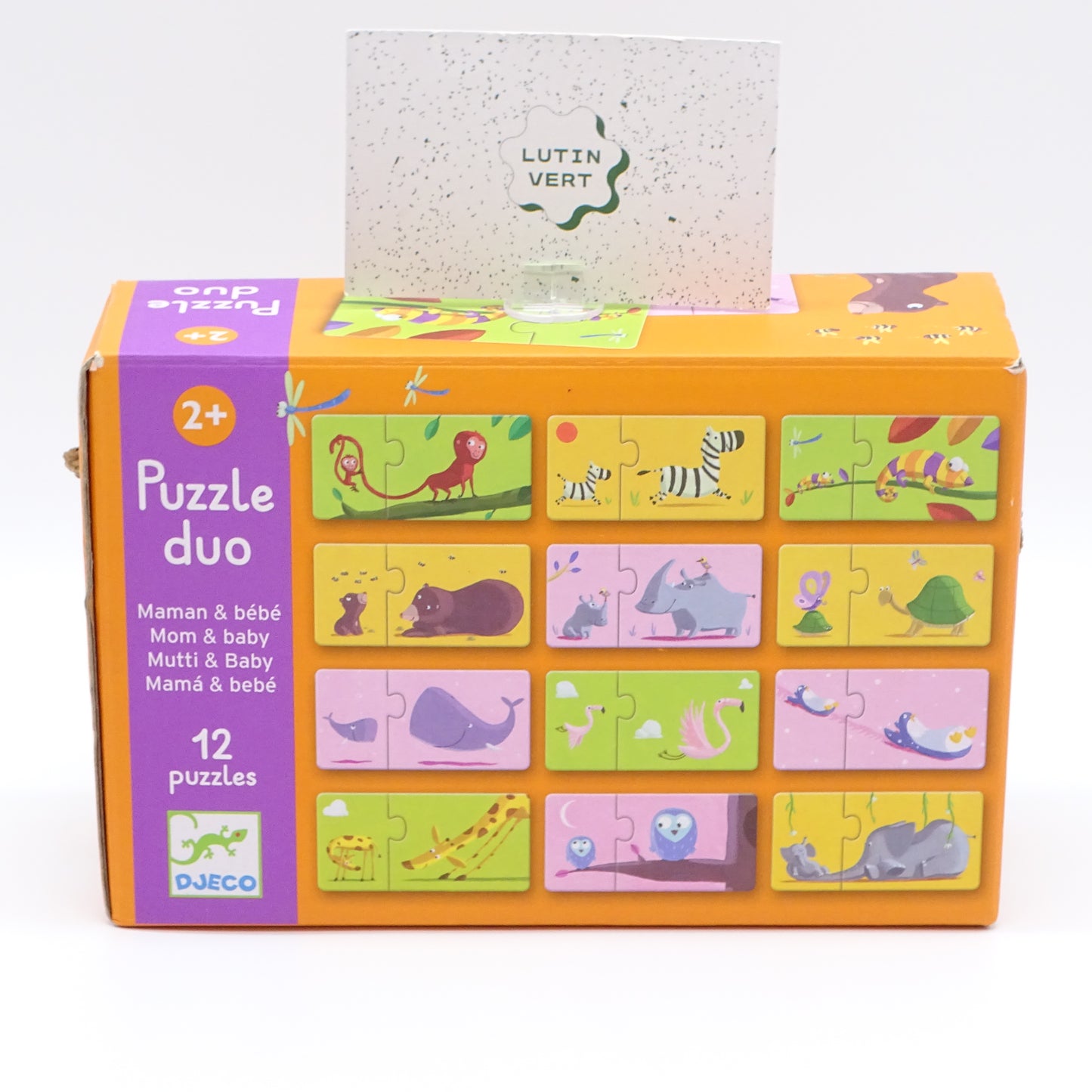 Puzzle duo Maman & Bébé 12 pièces DJECO - Dès 2 ans | Ref 14470
