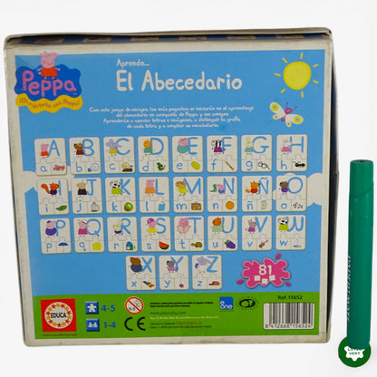 El Abecedario Peppa Pig version Espagnol   d'occasion EDUCA - Dès 4 ans | Ref 10315