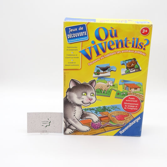 Ou vivent-ils ? RAVENSBURGER - Dès 3 ans | Ref 14479