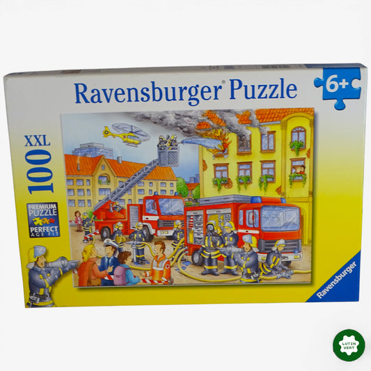 Puzzle Nos pompiers XXL 100 pcs d'occasion RAVENSBURGER - Dès 6 ans | Ref 10325